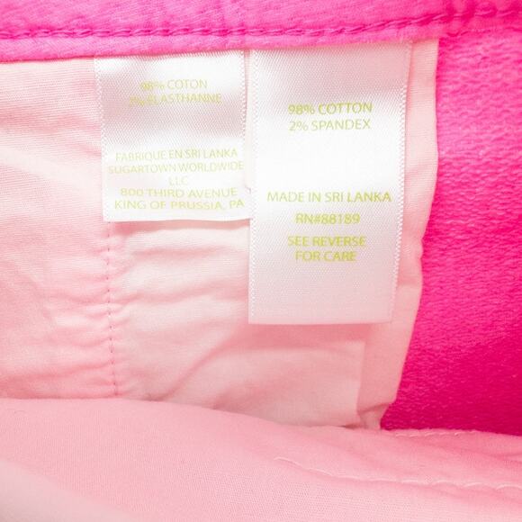 Lilly Pulitzer Buttercup Scallop Hem Stretch Shorts Pink Women's size 14 - Picture 8 of 8